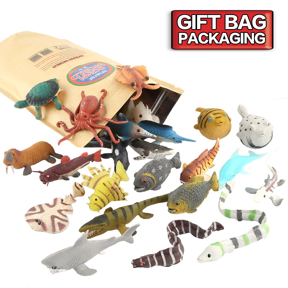 ValeforToy floating bath sea animals brighten water play and exploration.