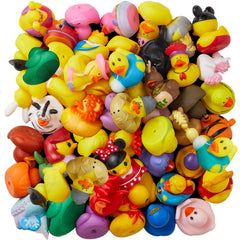 ValenLyra 2-inch baby bath ducks sized for easy grabbing and splashy fun.