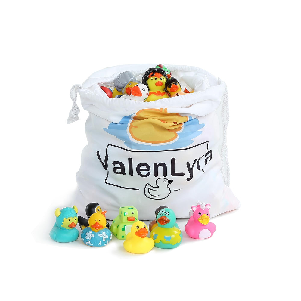 ValenLyra bath-time play ducks enhance tub time with safe, vivid designs.