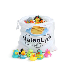ValenLyra bath-time play ducks enhance tub time with safe, vivid designs.