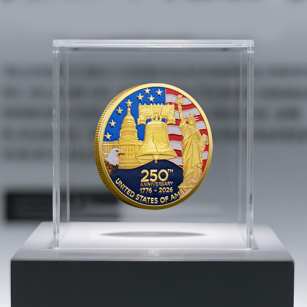 Detailed enamel on Ivaska 250th coin enhances visual impact