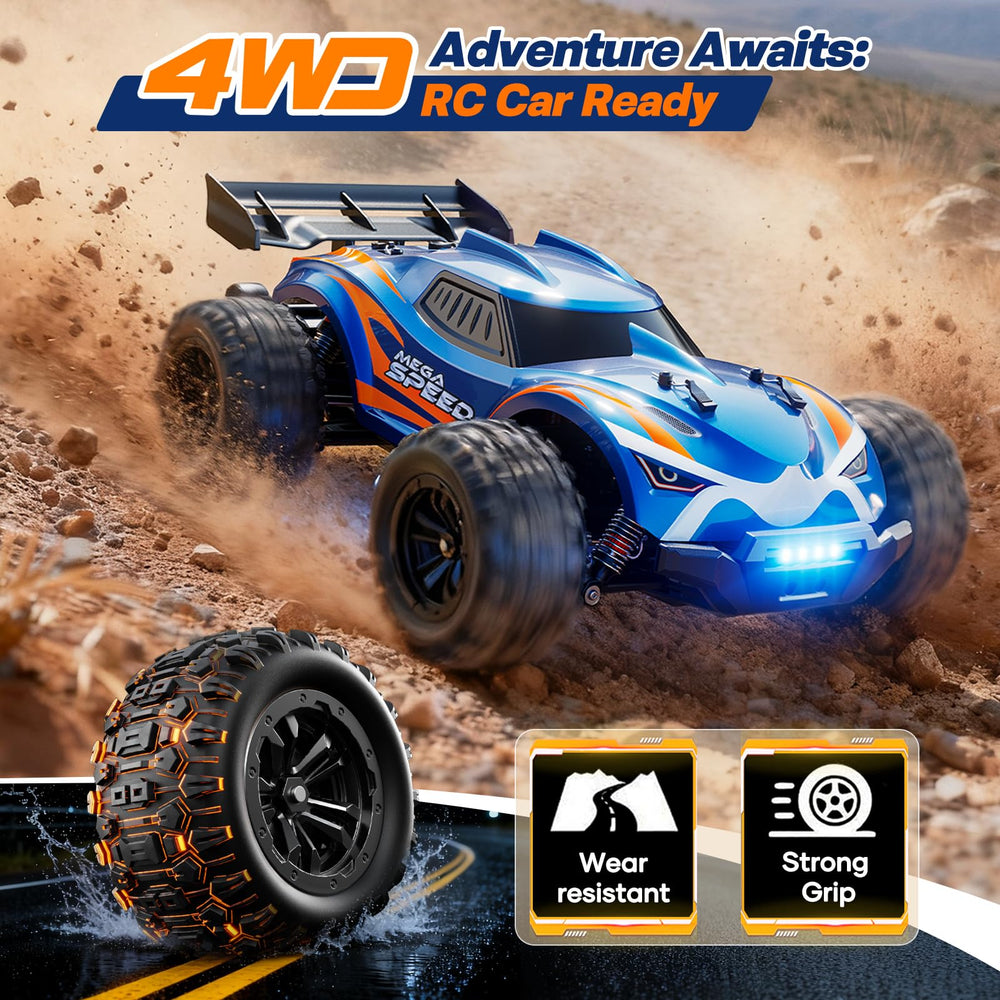 ValueTalks 1/16 RC Car remote control showing long-range precision.
