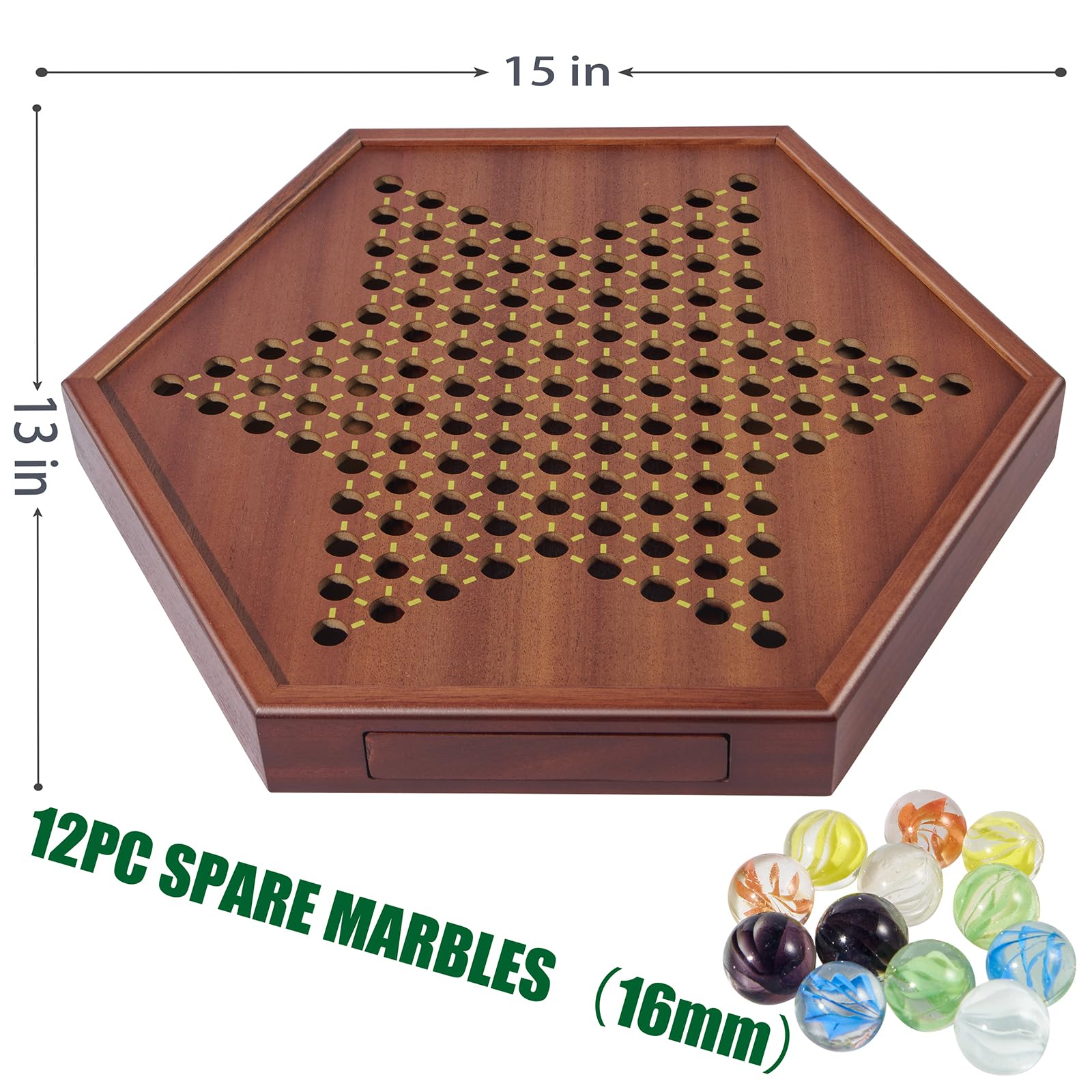 VAMSLOVE multicolor glass marbles for easy grip and play