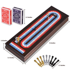 VAMSLOVE 3-track cribbage design supports casual family games