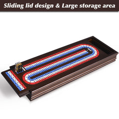 VAMSLOVE 16-inch portable cribbage board is travel-friendly