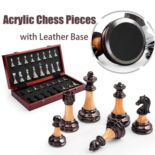 VAMSLOVE deluxe weighted acrylic pieces offer stable, premium-feel gameplay.
