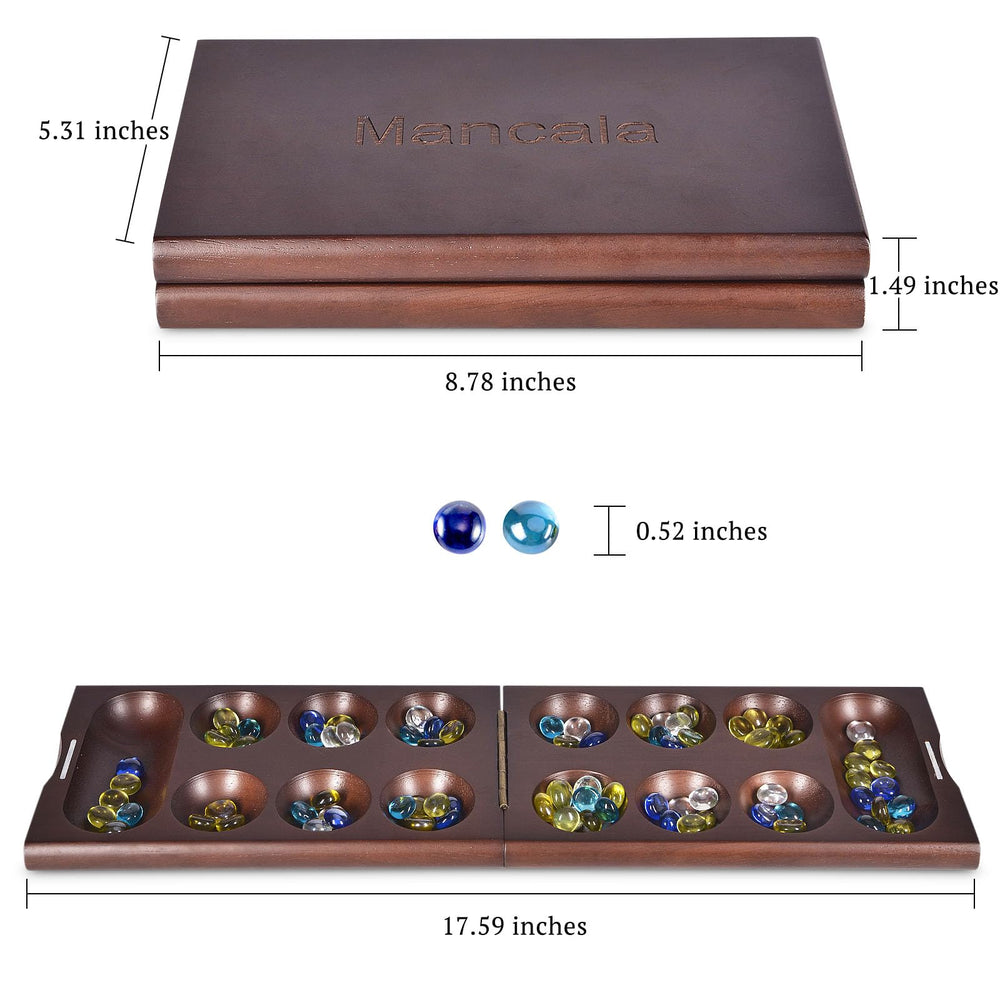 Vamslove Mancala fosters strategic thinking and arithmetic in a fun format.