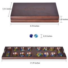 Vamslove Mancala fosters strategic thinking and arithmetic in a fun format.