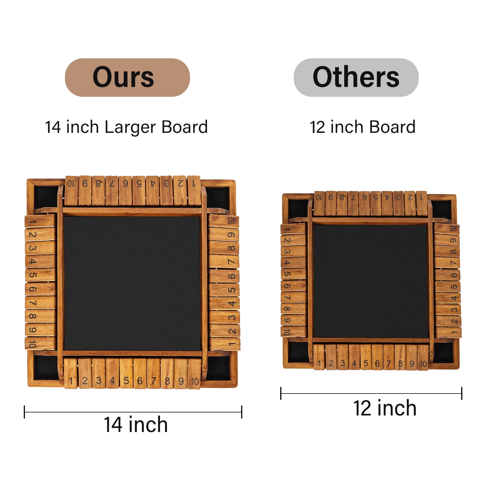 VAMSLOVE shut the box dice set featuring 8+4 dice for varied strategies