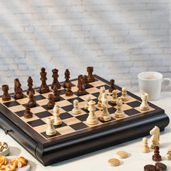 VAMSLOVE smooth finish wood enhances table presence and durability