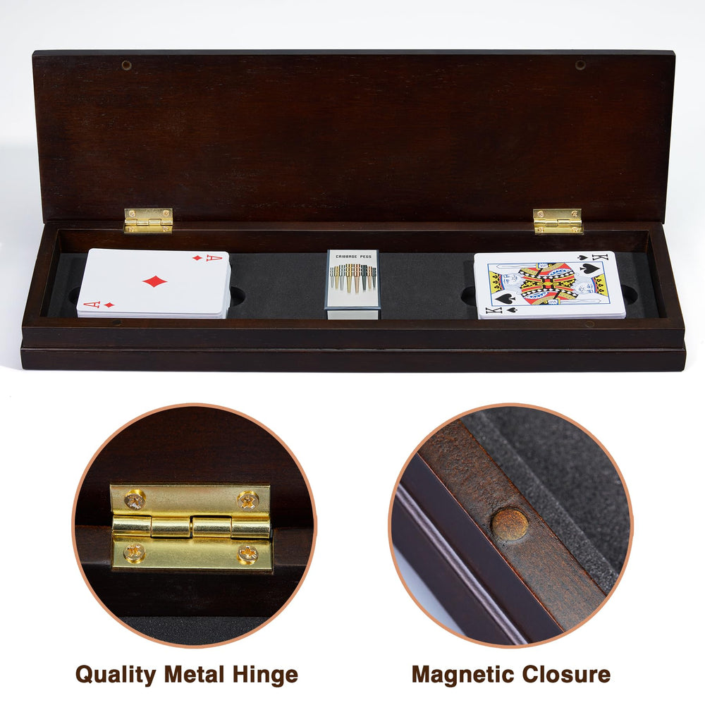 Premium smooth wood finish with burr-free playing surface.