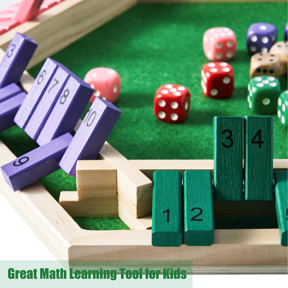 Vamslove wooden hexagonal board shown with tiles for focused play.