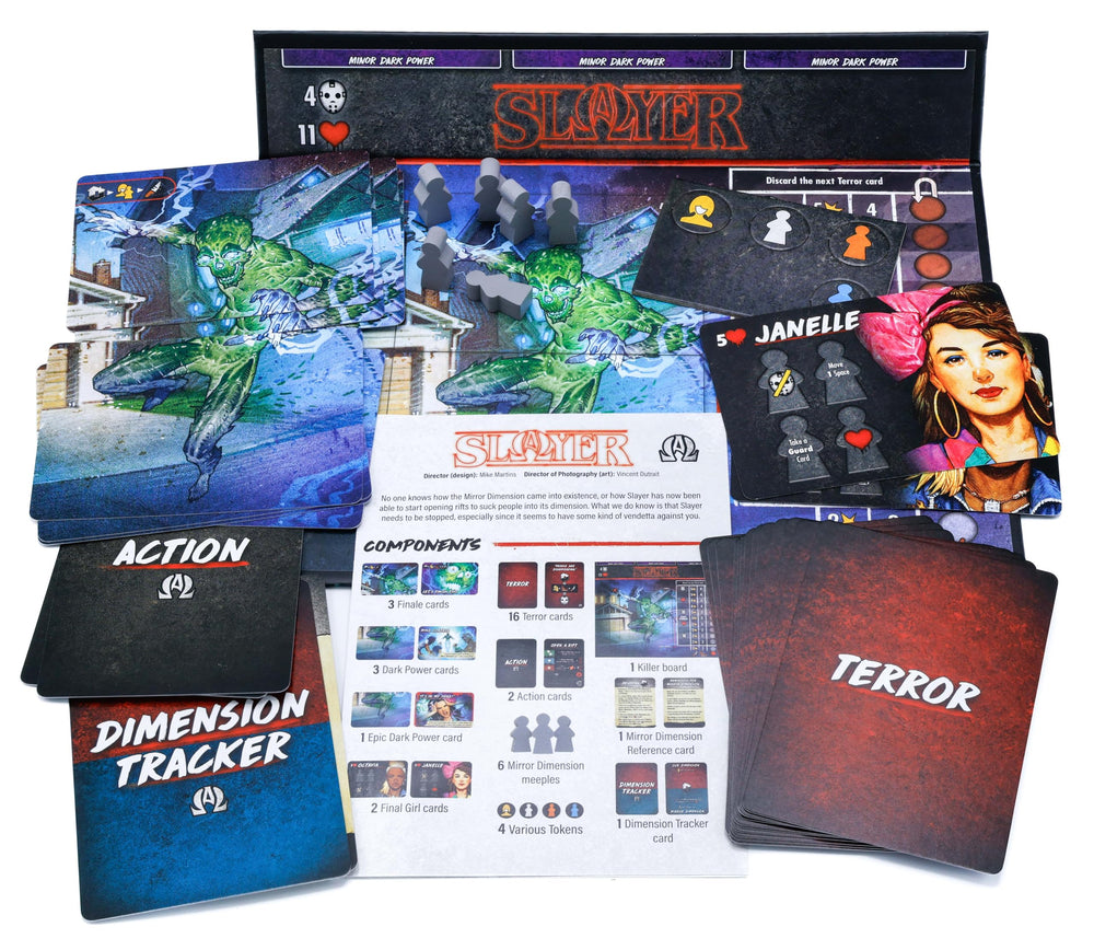 Van Ryder Games final-girl-character-card-art showcases the survivor's resolve