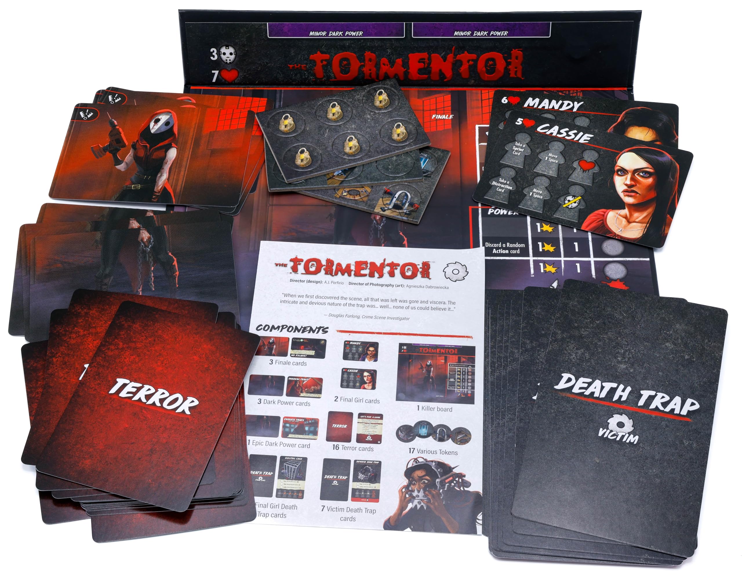 Van Ryder Games final girl mission instructions page hints at challenging traps.