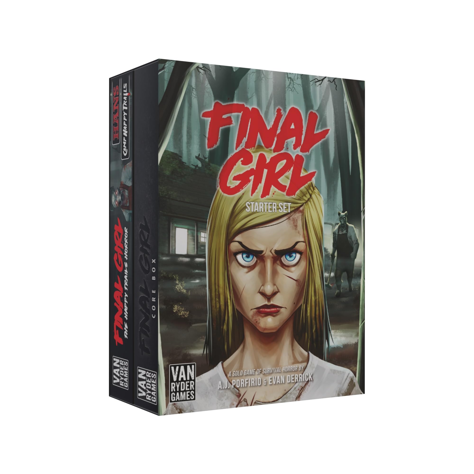 Van Ryder Games Final Girl starter core box for solo play, compact setup and tense nights.