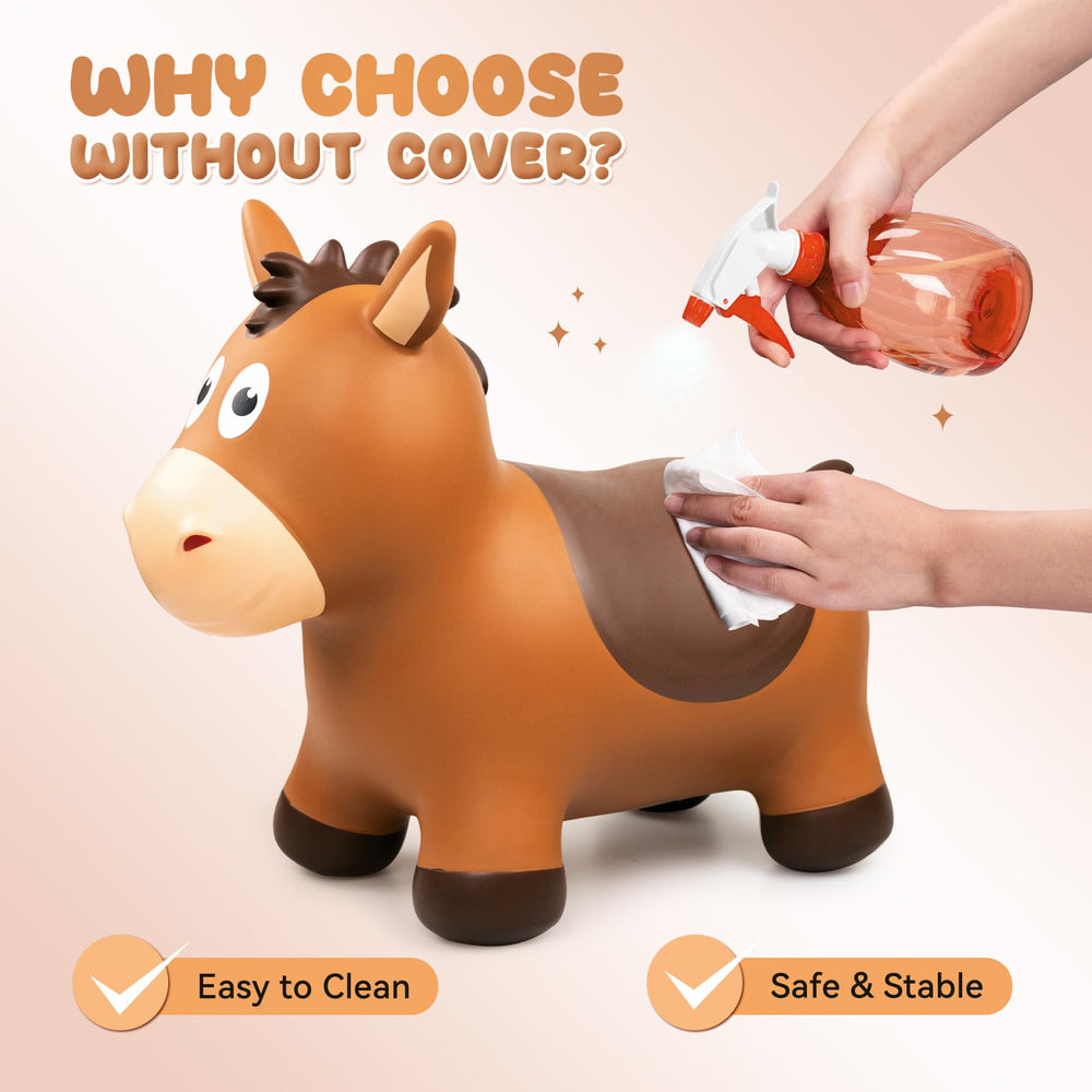 VangBow bouncy horse is suitable for indoor and outdoor use in various spaces.