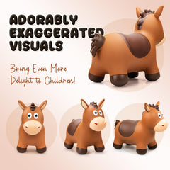 VangBow bouncy horse safety horns provide grip-friendly safety features for kids.