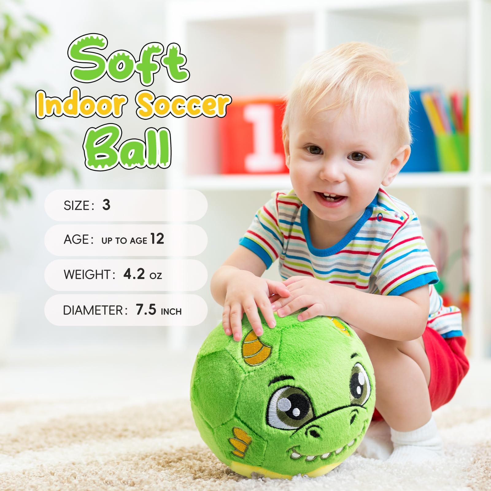 VangeBow Dragon Plush Ball friendly grinning face sparks pretend adventures.