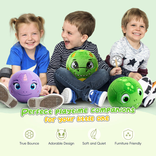 VangeBow Dragon Plush Ball shows golden scales for whimsical play.