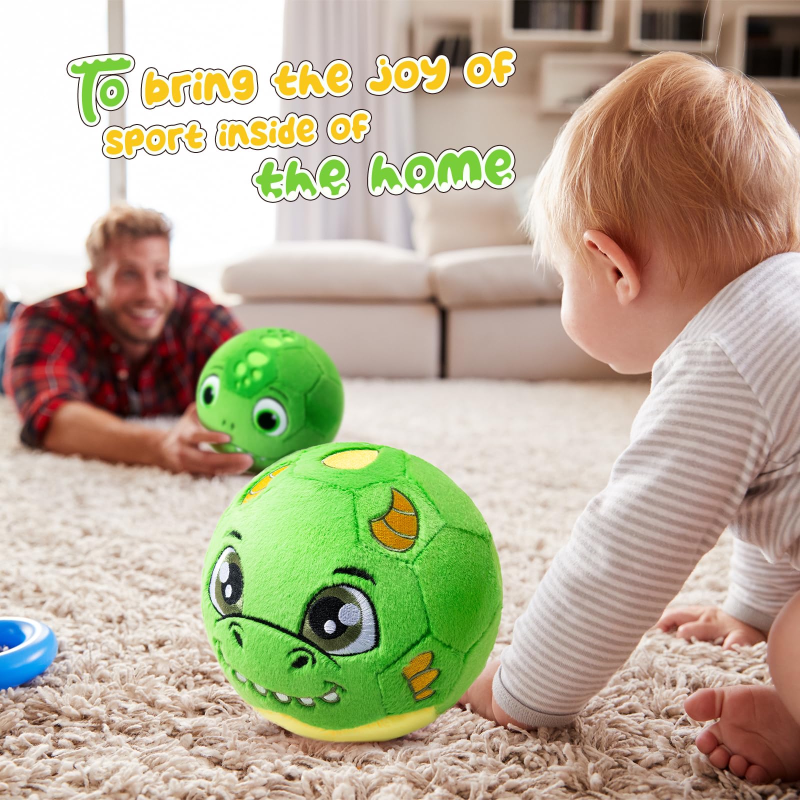 VangeBow Dragon Plush Ball delivers quiet play for peaceful environments.