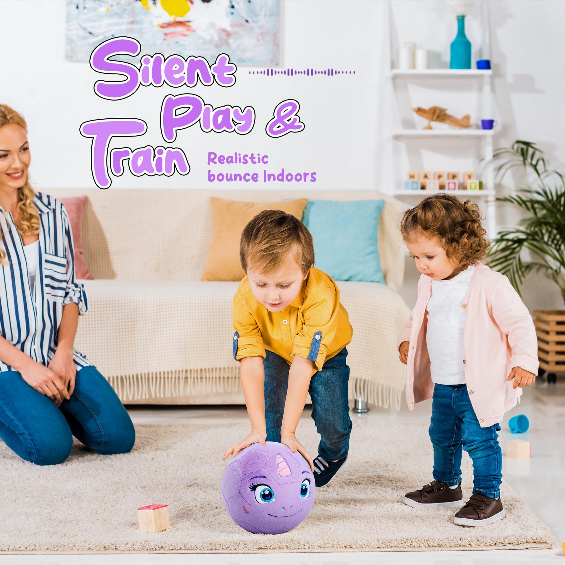 VangeBow durable plush toddler ball comes with a 1-year warranty.