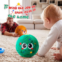 VangeBow inflatable plush ball provides gentle bouncing for safe exploration.