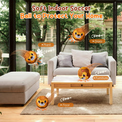 VangeBow Lion ball inflated play scene, quiet indoor fun for bedrooms