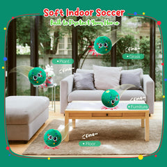 VangeBow fuzzy surface mutes sounds for peaceful, cozy play sessions.