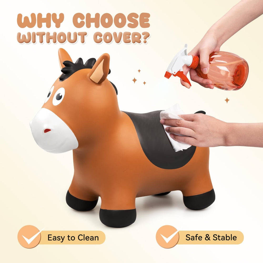VangeBow bouncy horse in a playroom setup for indoor fun