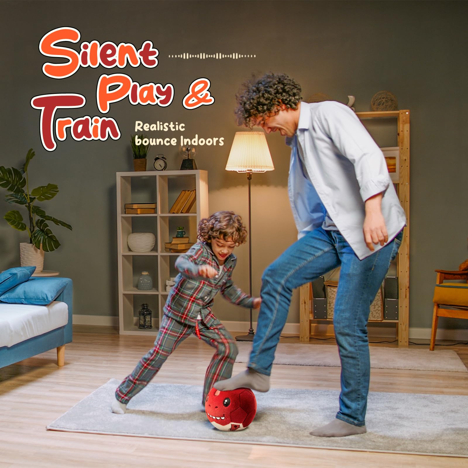 VangeBow T-Rex plush ball featuring dinosaur design for imaginative fun