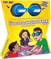 Vango UpsideDownChallenge glasses in action, ideal for family game night laughter.