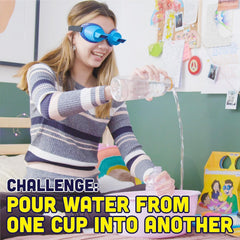 Vango UpsideDownChallenge players giggle as challenges test balance and quick thinking.