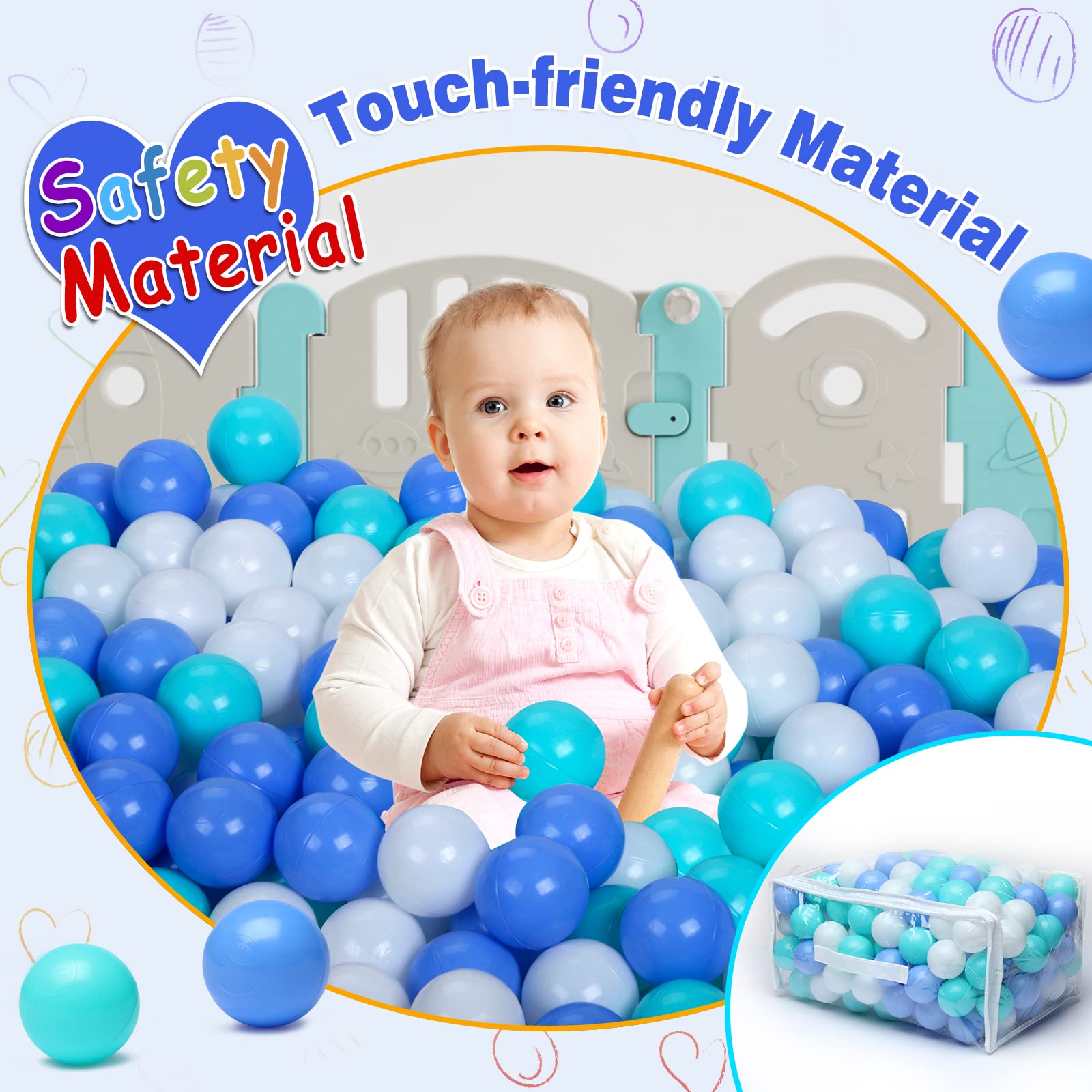 Vanland 5.5 cm diameter balls perfect for little hands