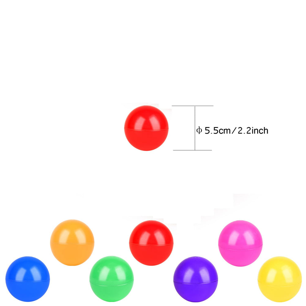 Vanland ball pit balls beside baby's hands for sensory play