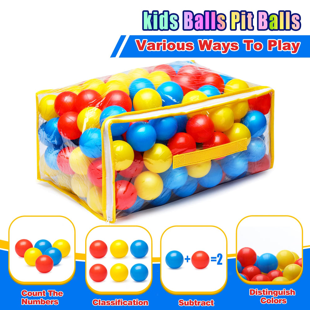 Vanland Ball Pit Balls non-pvc material supports phthalate-free play.