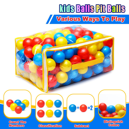 Vanland Ball Pit Balls non-pvc material supports phthalate-free play.