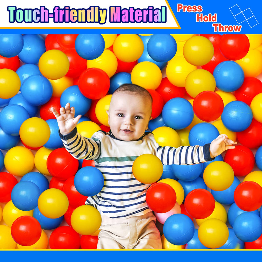 Vanland Ball Pit Balls smooth edges protect little fingers.