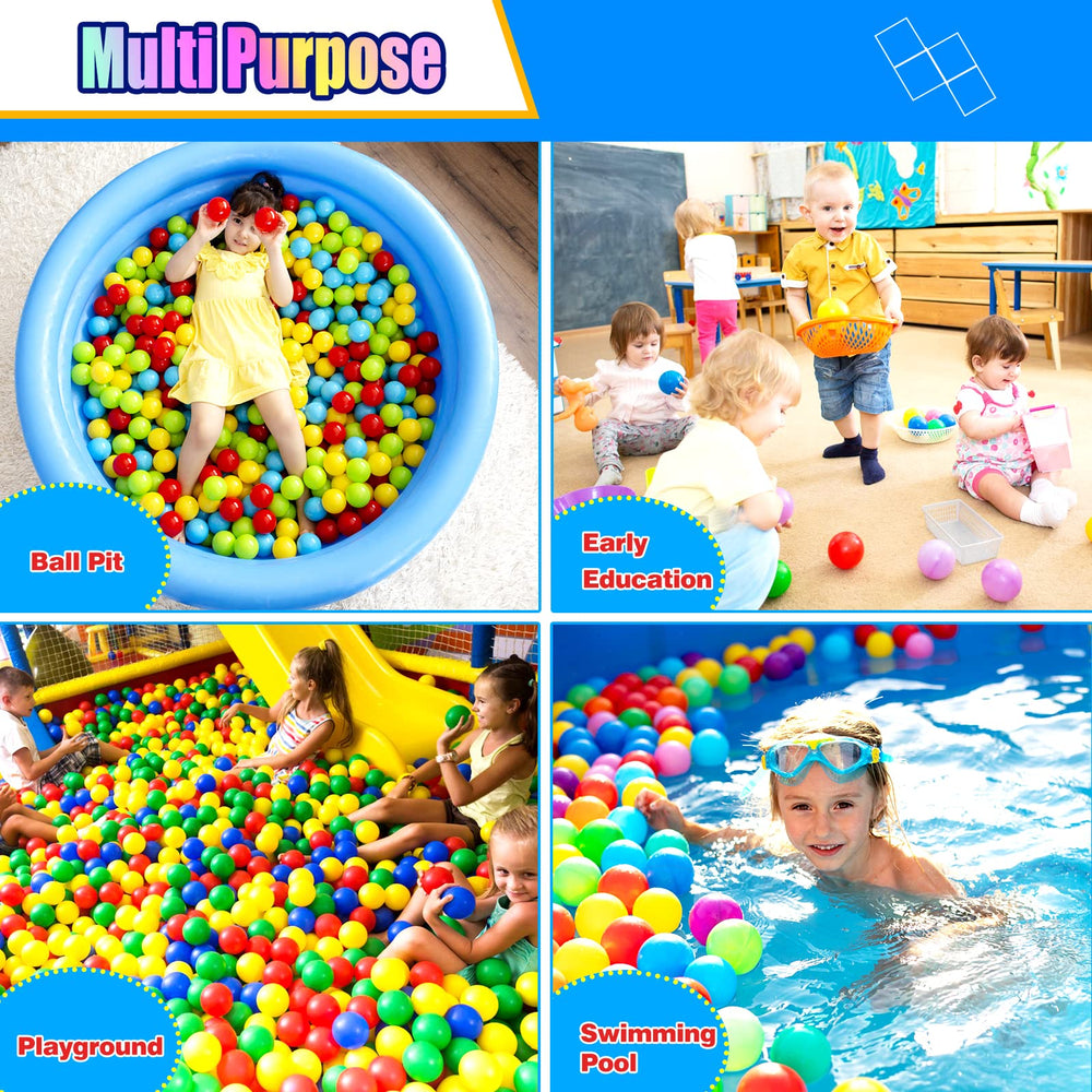 Vanland Ball Pit Balls storage bag included keeps play area tidy.