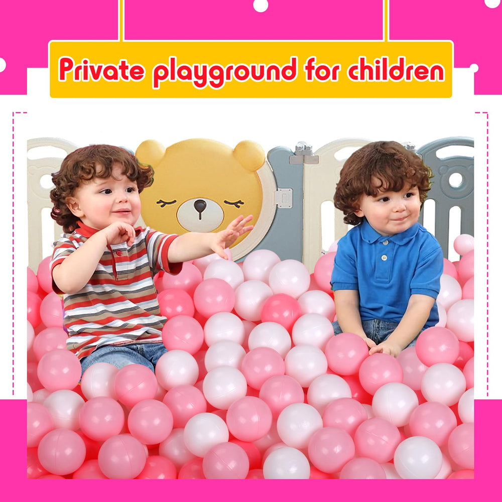 Vanland ball pit balls with transparent storage bag for tidy spaces