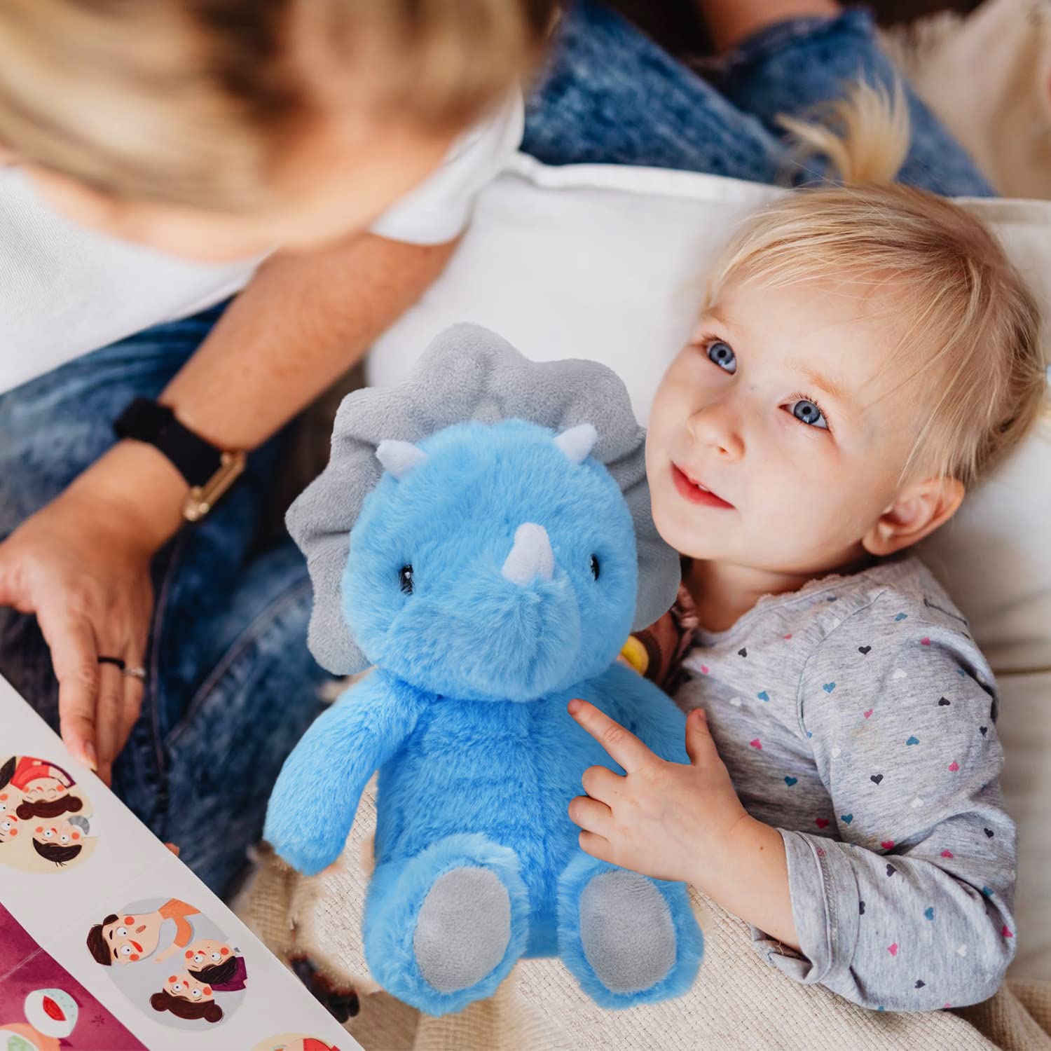 Vanlinny bedtime companion dino, lightweight plush to travel or nap support.
