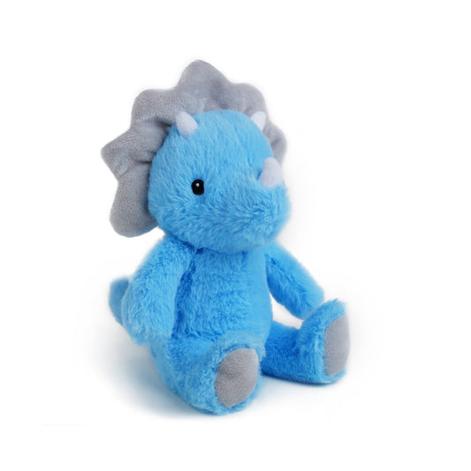 Vanlinny blue dinosaur plush toy, 9-inch cuddle buddy for kids' playtime and comfort.