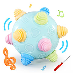 VANLINNY Bumble Ball front view with colorful bumps for sensory play.