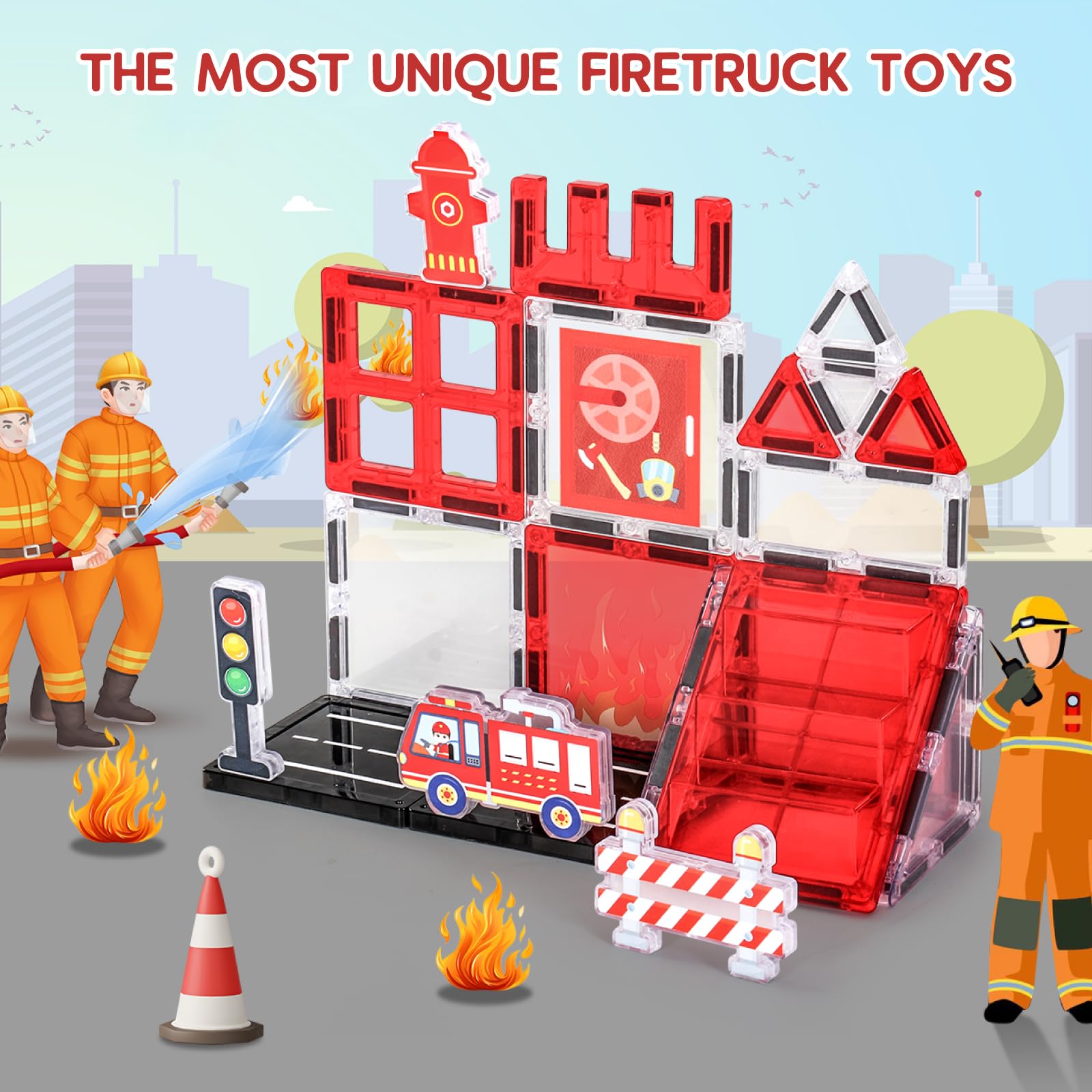Vanlinny fire extinguisher tile supports interactive safety-themed scenarios.