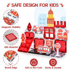 Vanlinny fire hydrant accessory enhances rescue-themed storytelling during play.