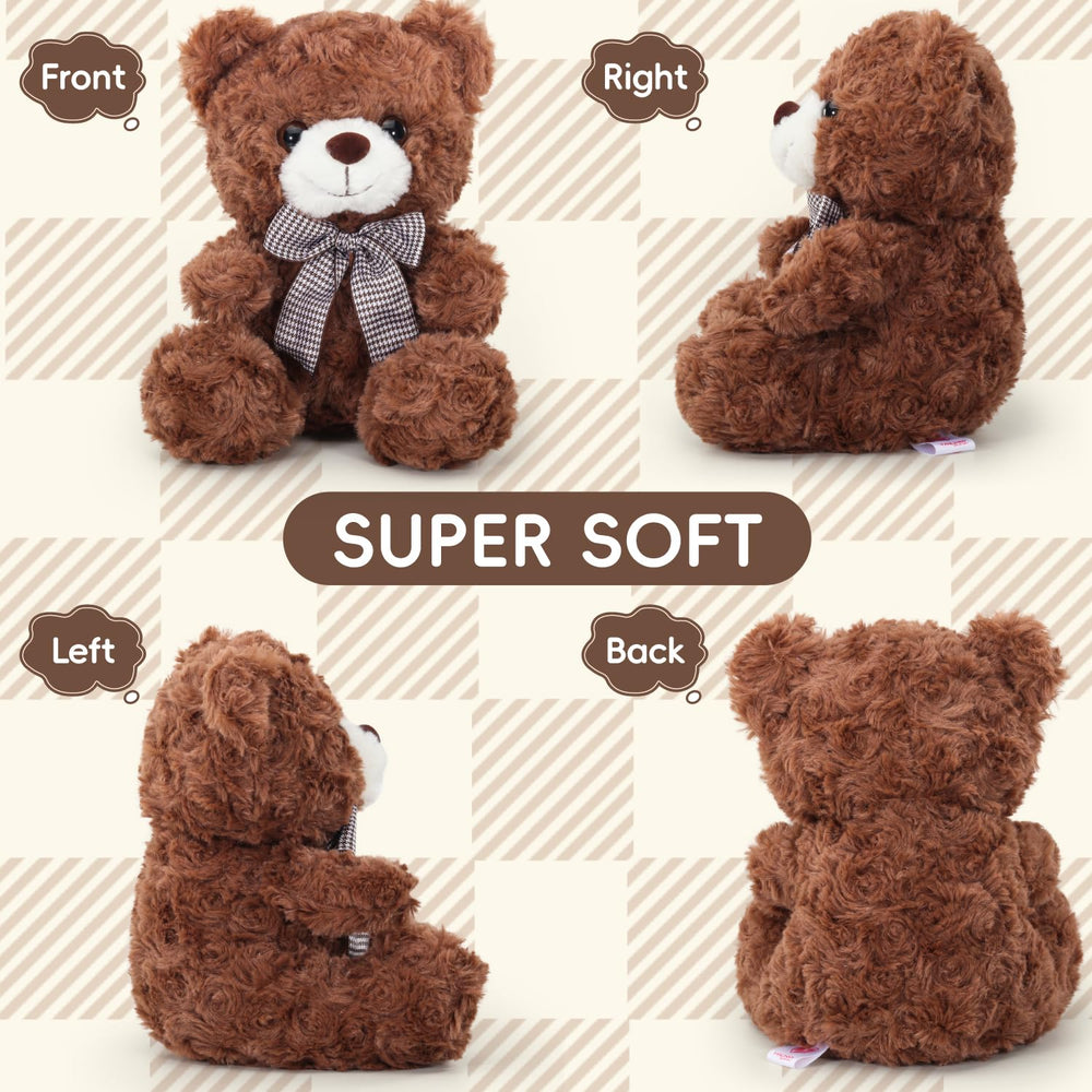 VANLINNY NEW brown teddy bear safe eyes and nose for durable play