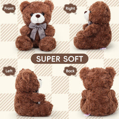 VANLINNY NEW brown teddy bear safe eyes and nose for durable play