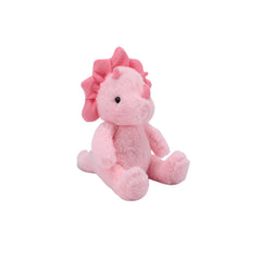 VANLINNY NEW pink dinosaur stuffed animal with embroidered eyes, safe for babies