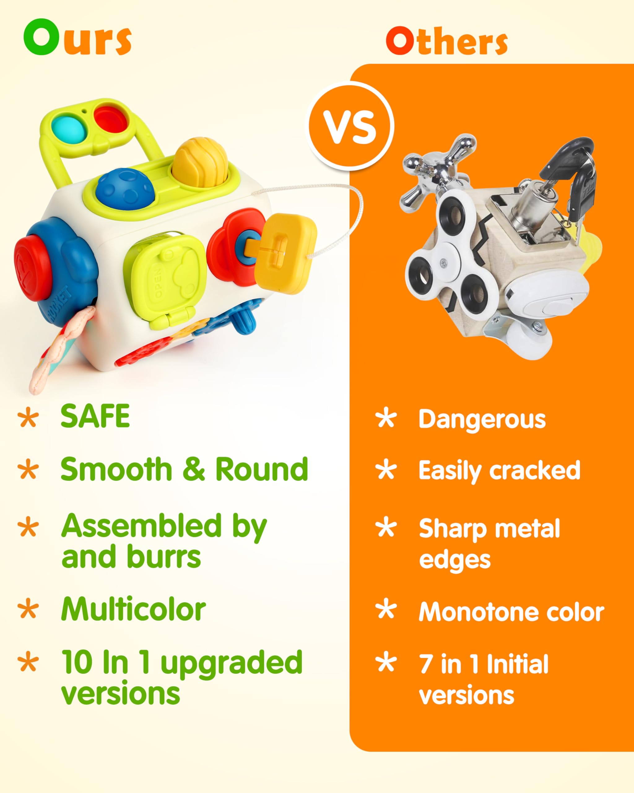 Vanmor Gear wheel feature aids hand-eye coordination through turning.