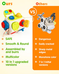 Vanmor Gear wheel feature aids hand-eye coordination through turning.