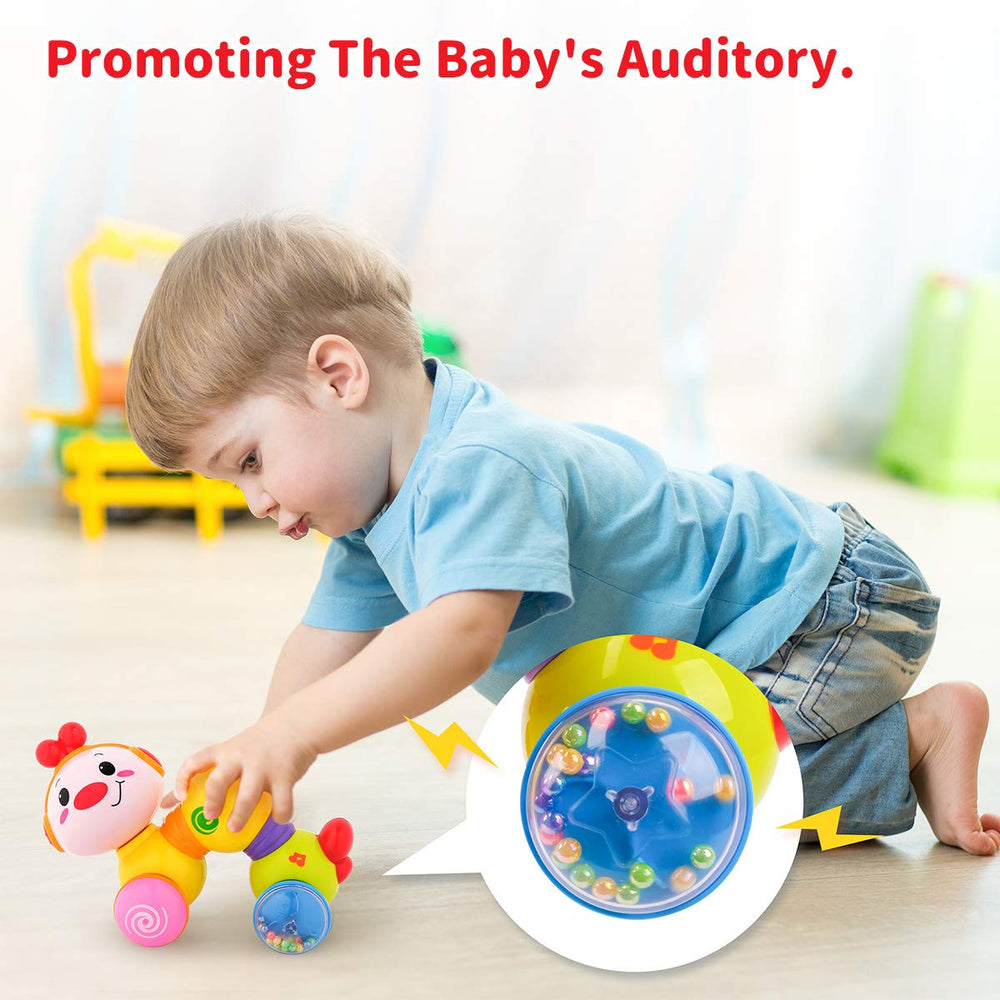 Vanmor rear beads rustle softly to add auditory cues during play.